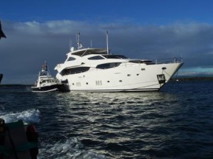 White boat, marina mirage tow to gold coast city marina